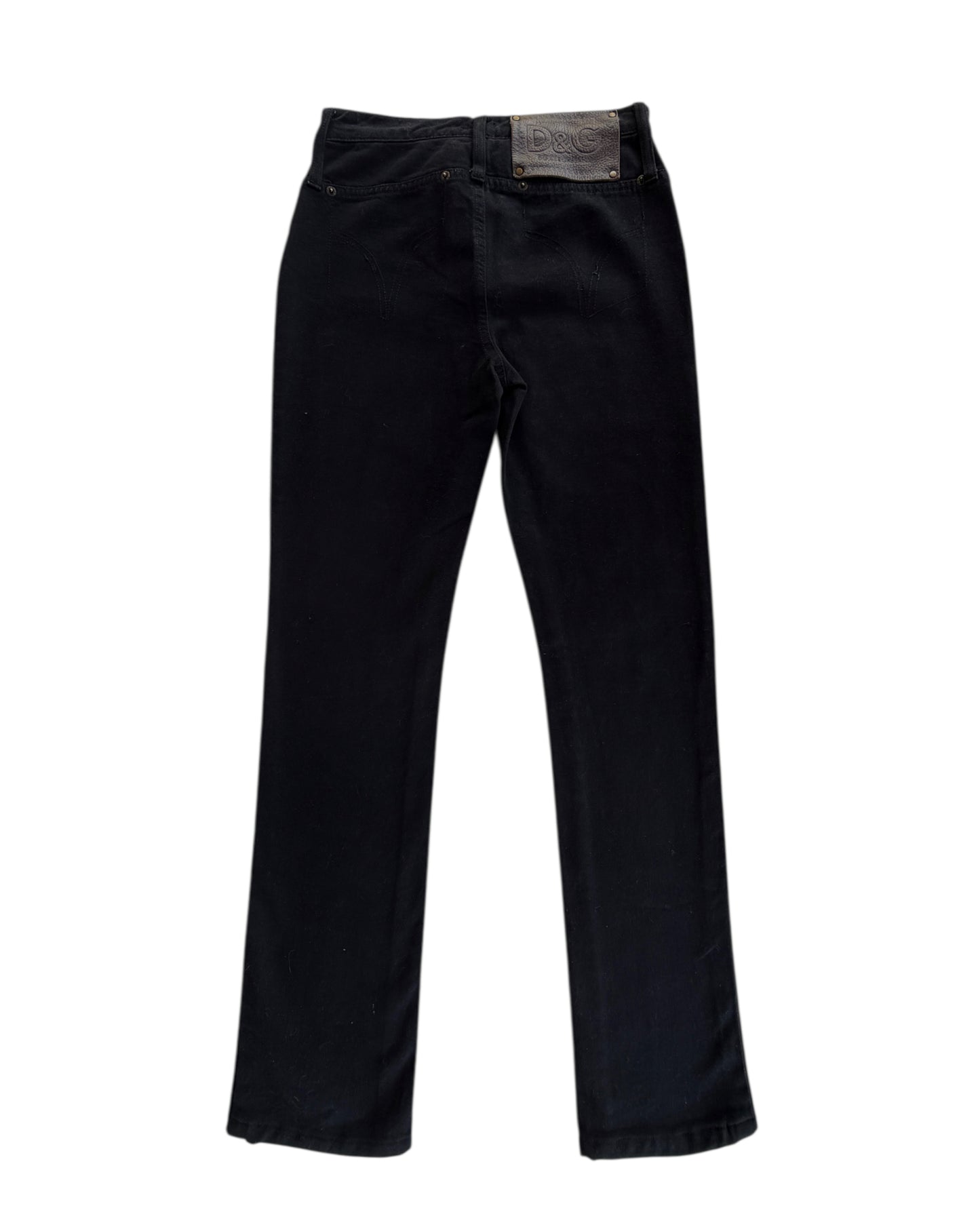 2000S DOLCE GABBANA BLACK JEANS