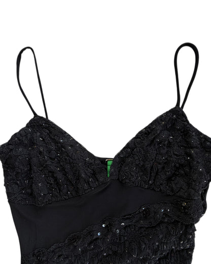 2000S ECO MI MIDNIGHT GLAM SLIP DRESS