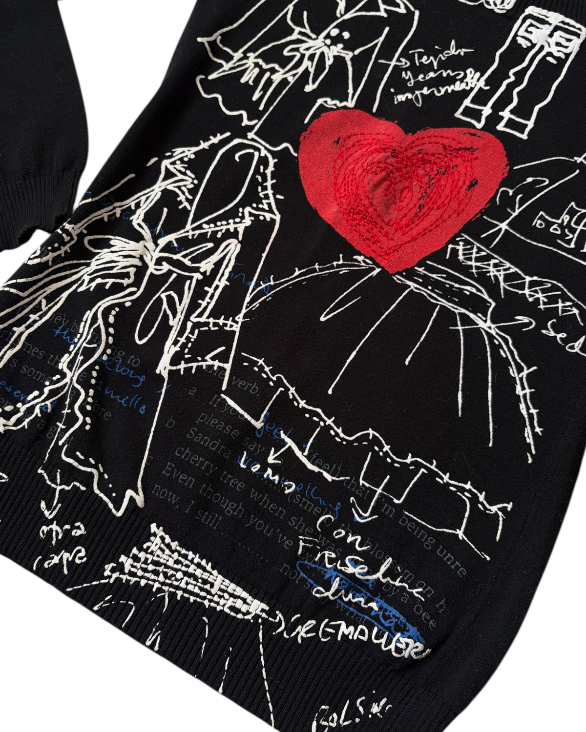 2000S DESIGUAL OFF SHOULDER SWEATER