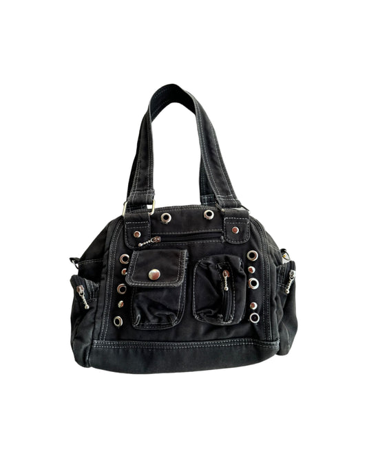 2000S BLACK DENIM HANDBAG