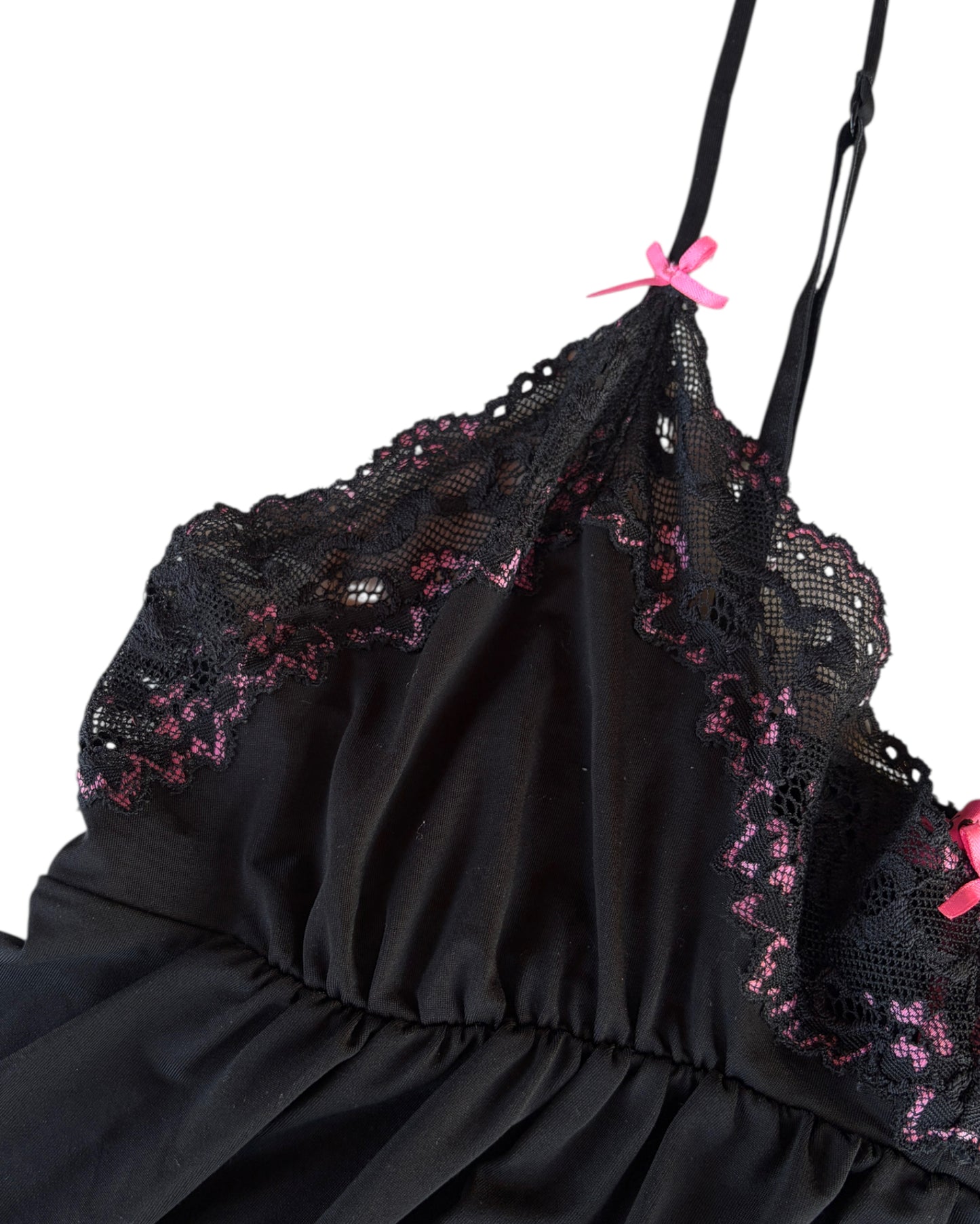 2000S BETSEY JOHNSON BLACK LACE CAMISOLE