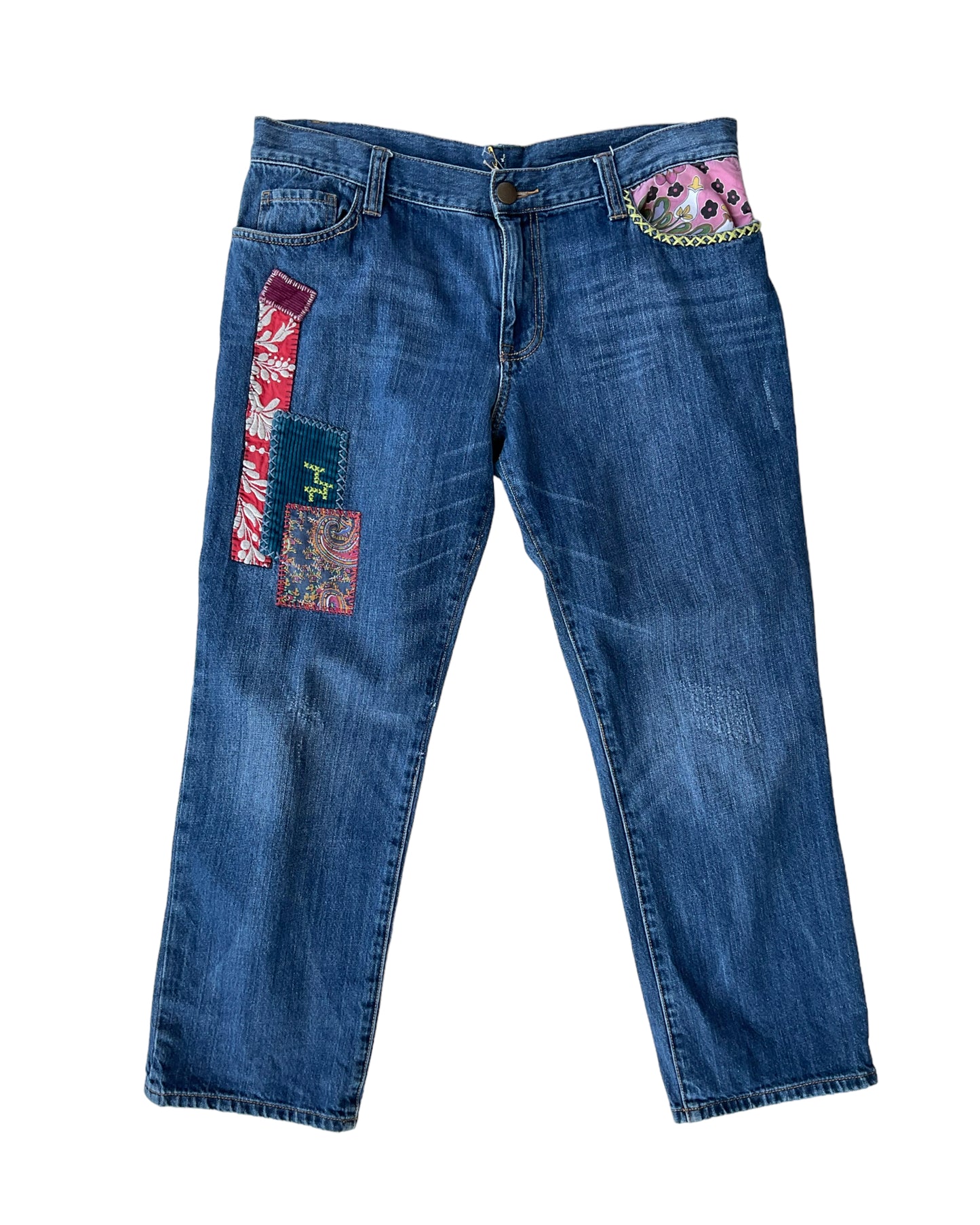 2000S PATCHWORK L JEANS