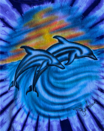 2000S DOLPHIN TIE DYE T-SHIRT