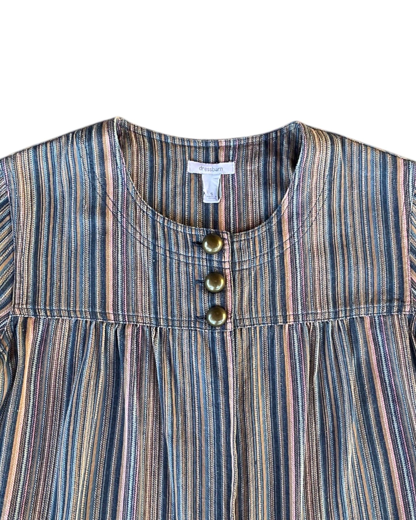 2000S DRESSBARN STRIPED BLOUSE