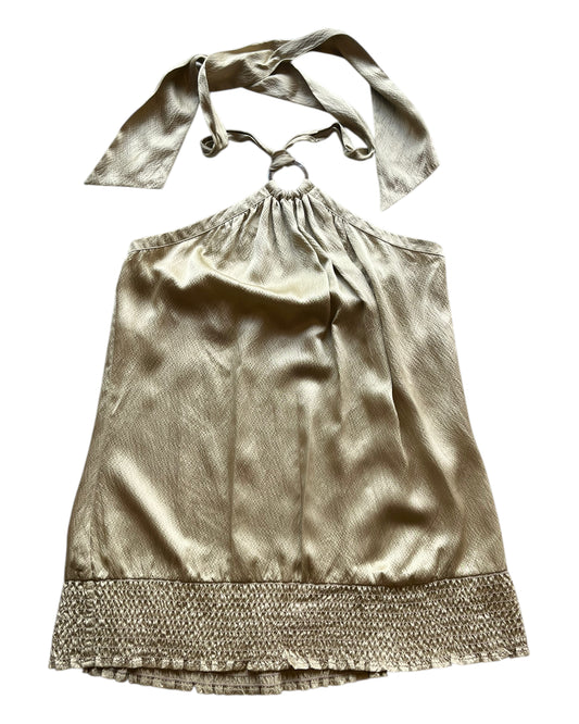 2000S WHITE HOUSE BLACK MARKET SILK TOP