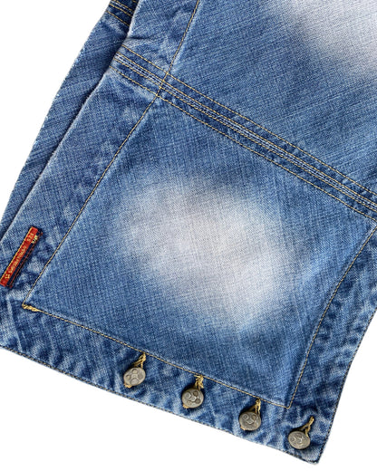 2000´S ASTRAL FREAKS DENIM MINI SKIRT