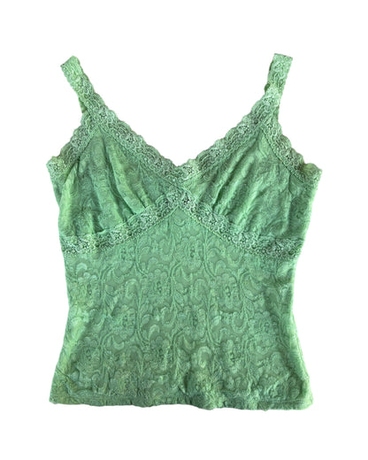 2000S I.N.C MINT GREEN LACE CAMISOLE