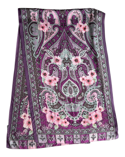 2000S PAISLEY BOHEMIA SILK SCARF