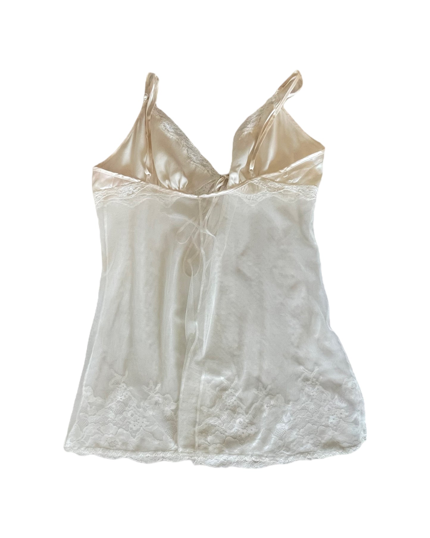 2000S VICTORIAS SECRET WHITE LACE BABYDOLL