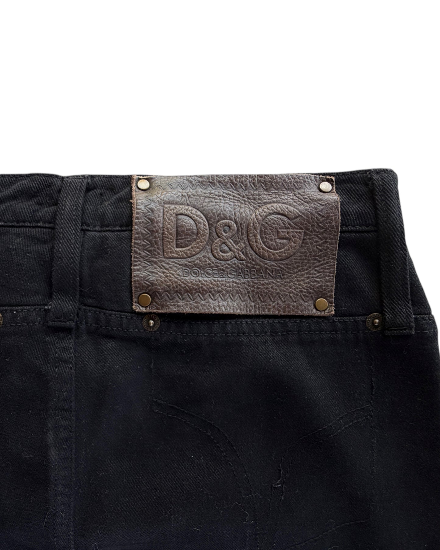 2000S DOLCE GABBANA BLACK JEANS