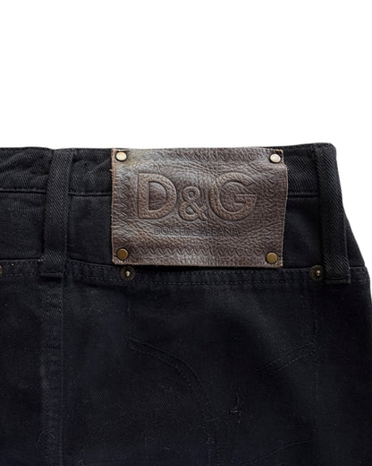 2000S DOLCE GABBANA BLACK JEANS