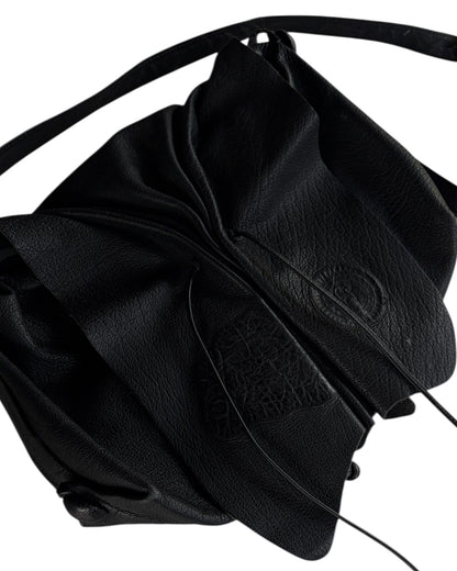 1980s MARIPOSA X CARLOS FALCHI LEATHER SLOUCHY BAG