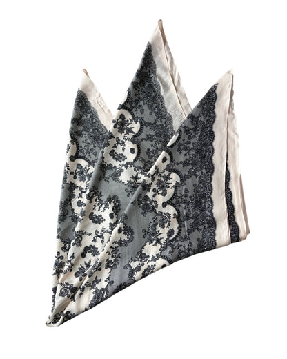 2000S VICTORIAN SILK SCARF