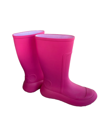 2020S FERRAGAMO HOT PINK RAIN BOOTS