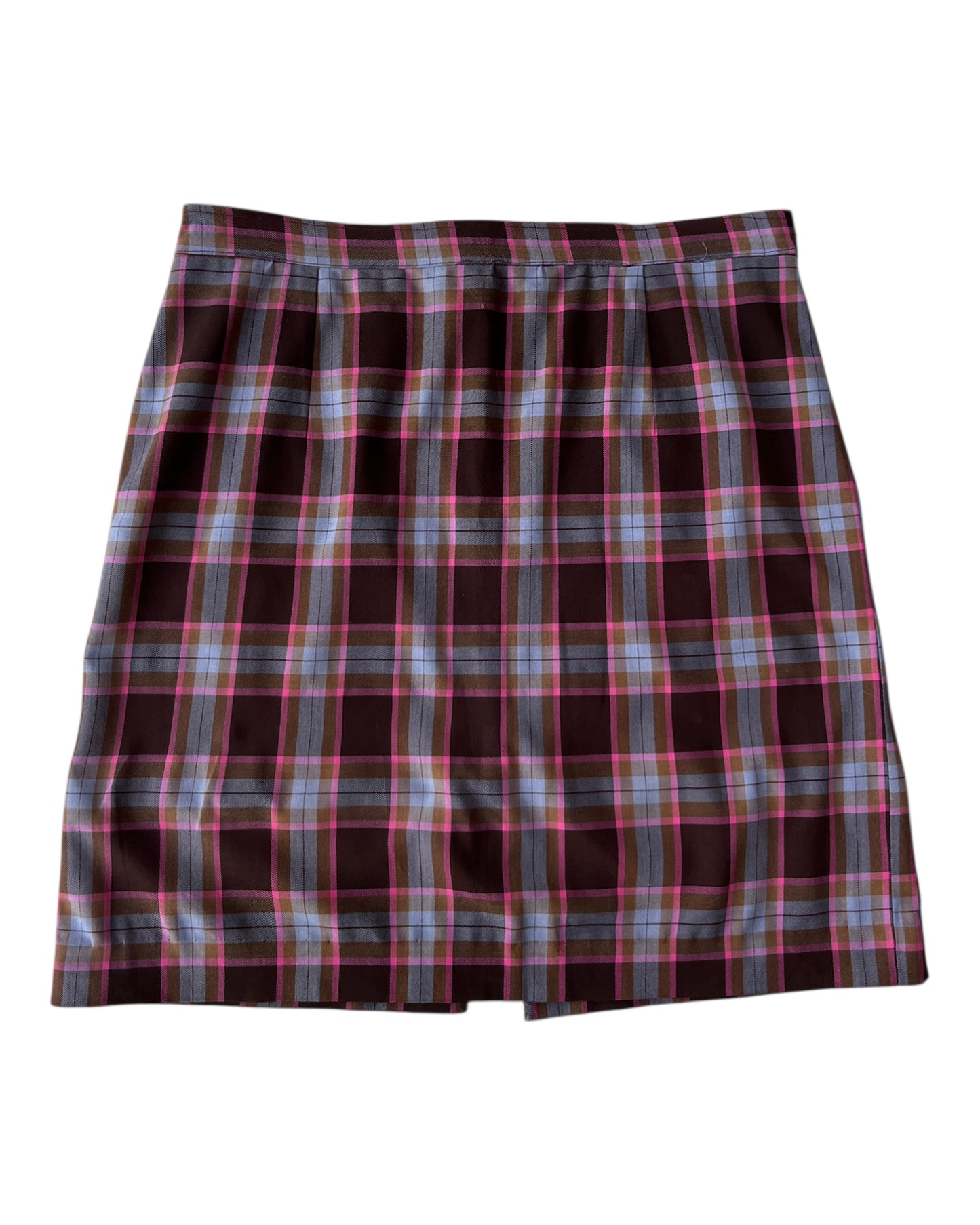 2000'S PINK PLAID SKIRT