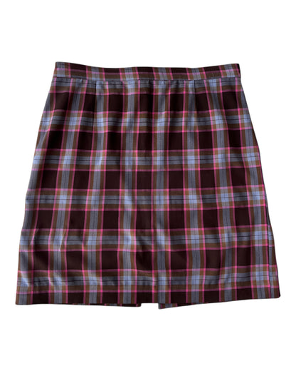 2000'S PINK PLAID SKIRT