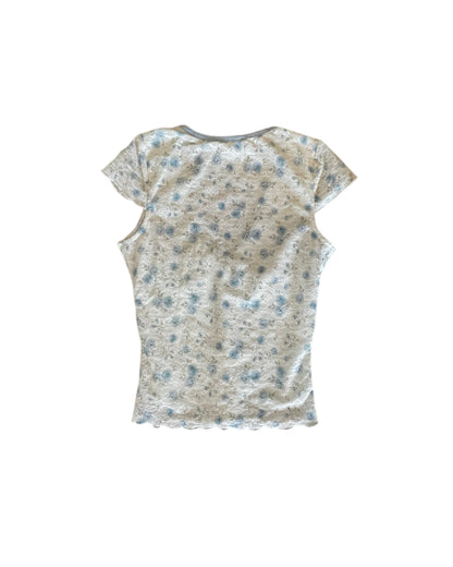 2000S THIRTY THIRTY FLORAL LACE TOP