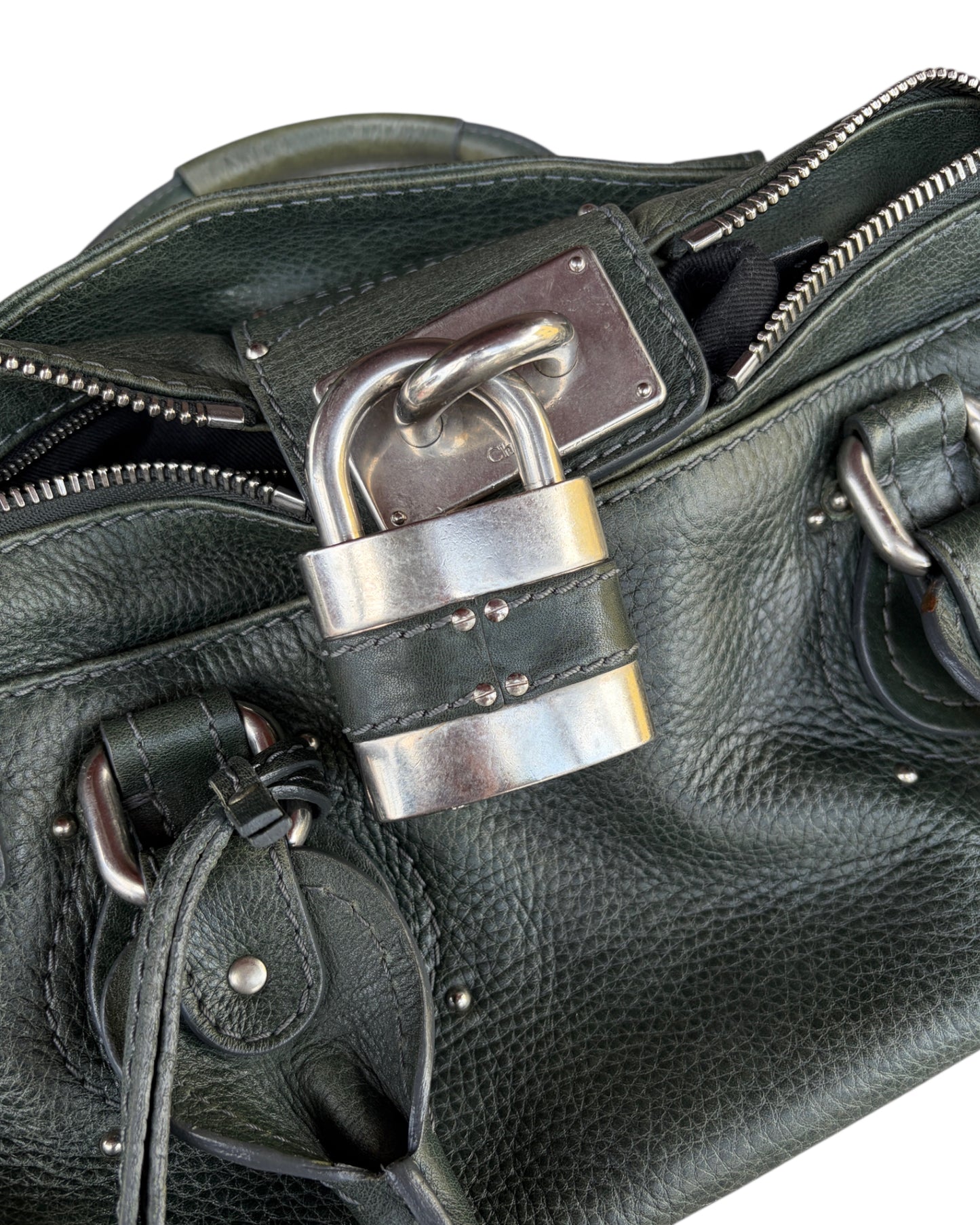 2000S CHLOÉ PADDINGTON LEATHER HANDBAG