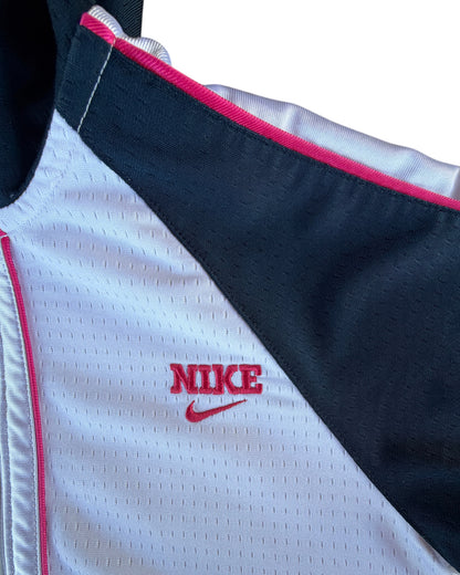 2000S NIKE WHITE NAVY PINK TRACK JACKET