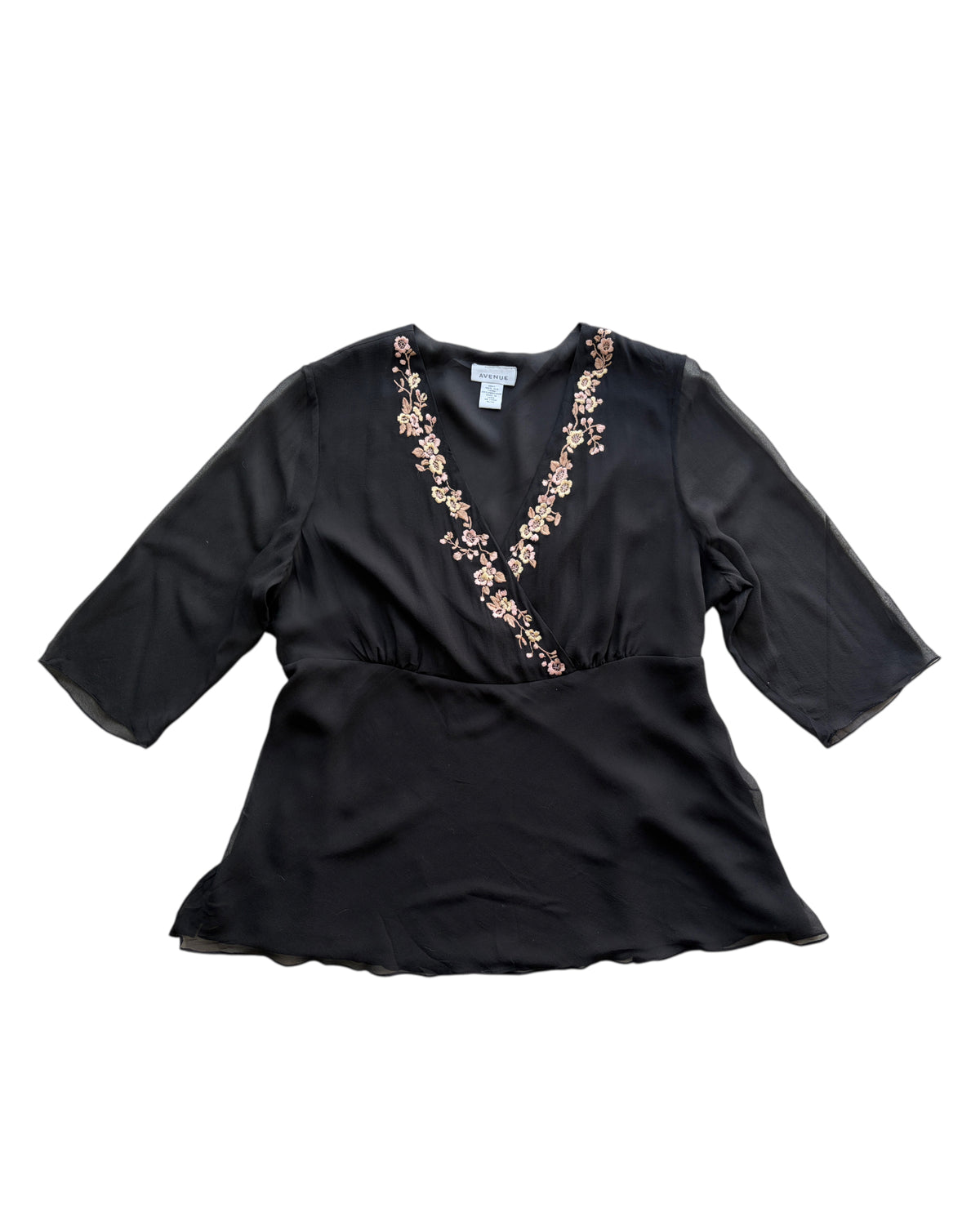 2000S AVENUE SILK BLOUSE