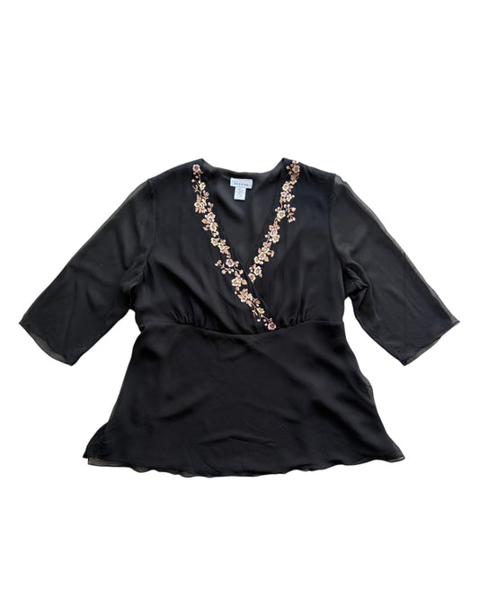 2000S AVENUE SILK BLOUSE