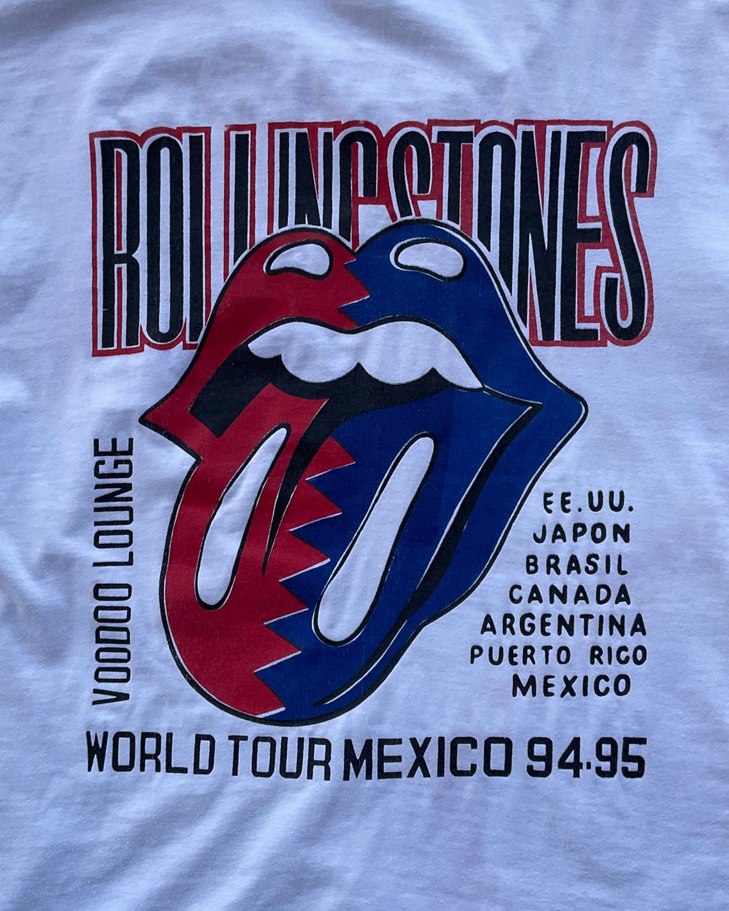 THE ROLLING STONES 1994 - 1995 WORLD TOUR TSHIRT