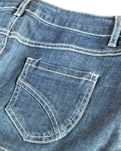 2000S RAMPAGE DARK DENIM MINI SKIRT