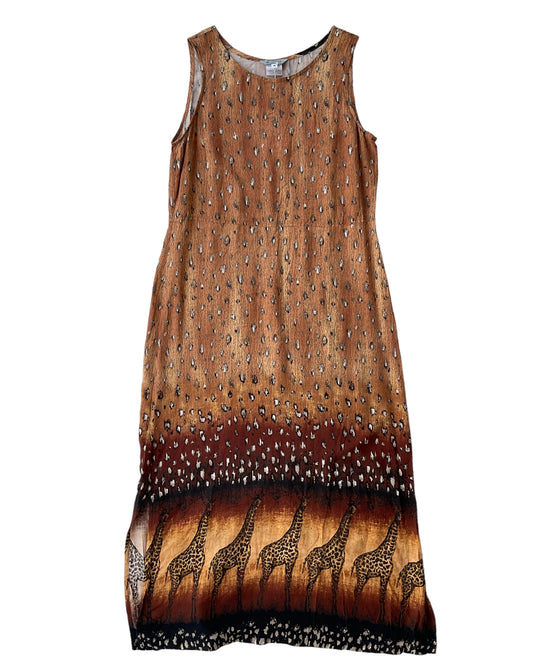 1990S STONEBRIDGE GIRAFF MAXI DRESS