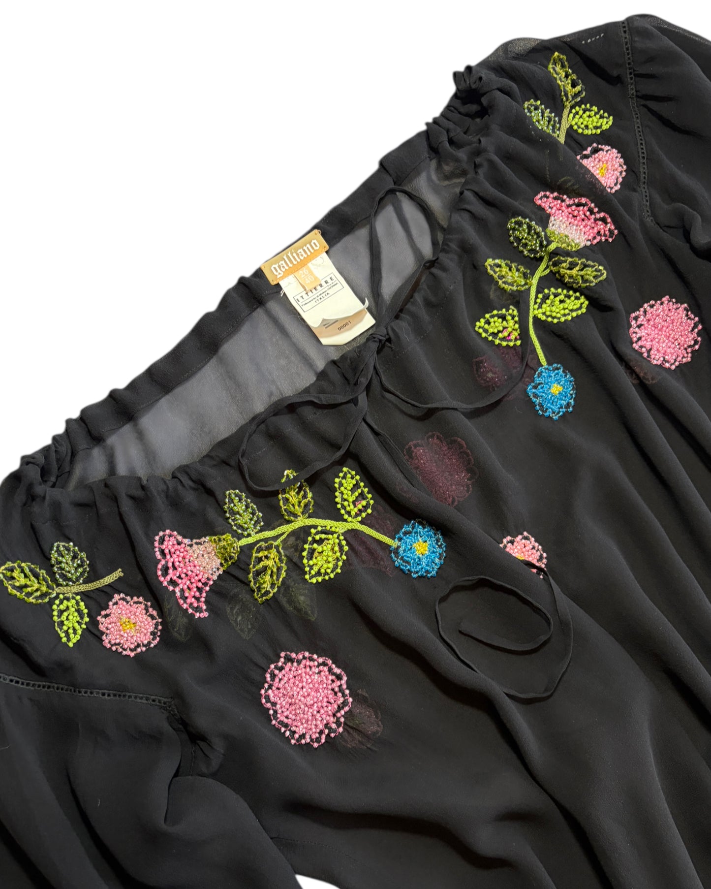 2000S GALLIANO SILK BLOUSE