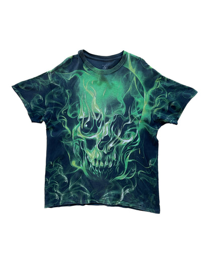 2010S SKULL IN FLAMES TSHIRT