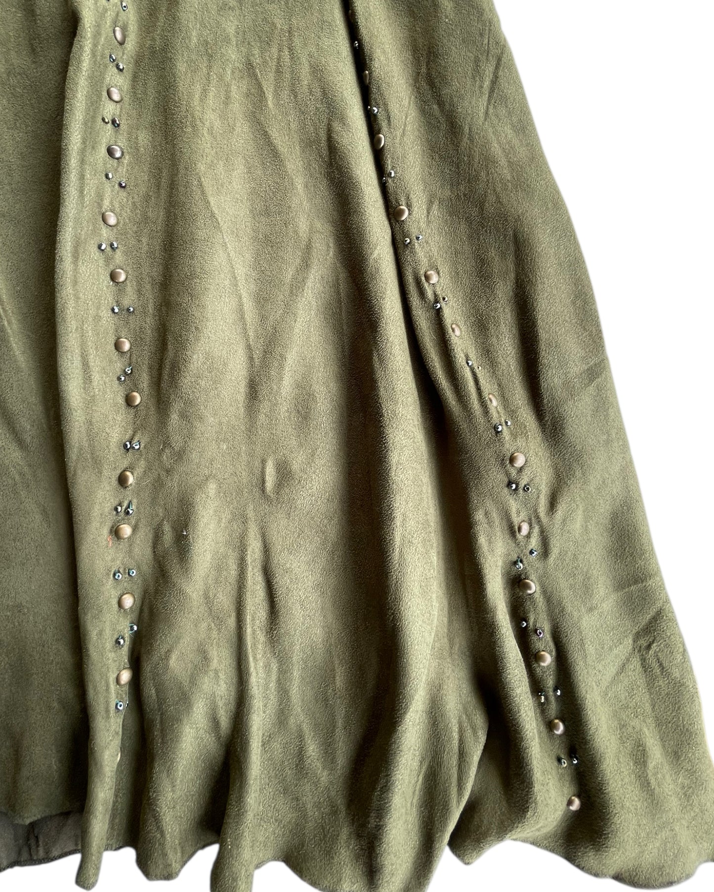2000S BANANA U.S.A GREEN SKIRT