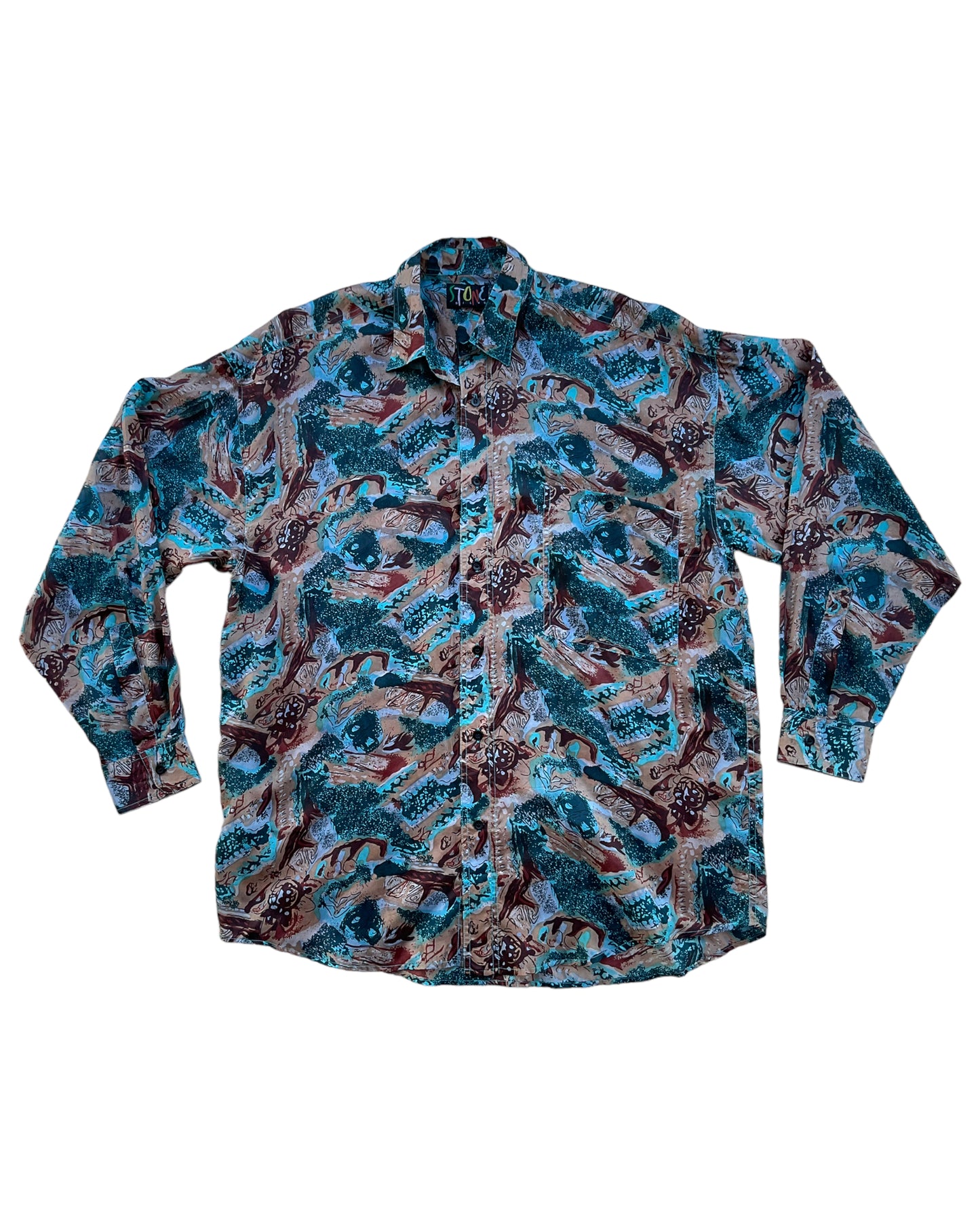 1990S STONE SILKS SHIRT