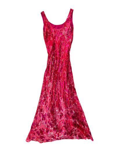 2000S CACHE RED FLORAL DRESS