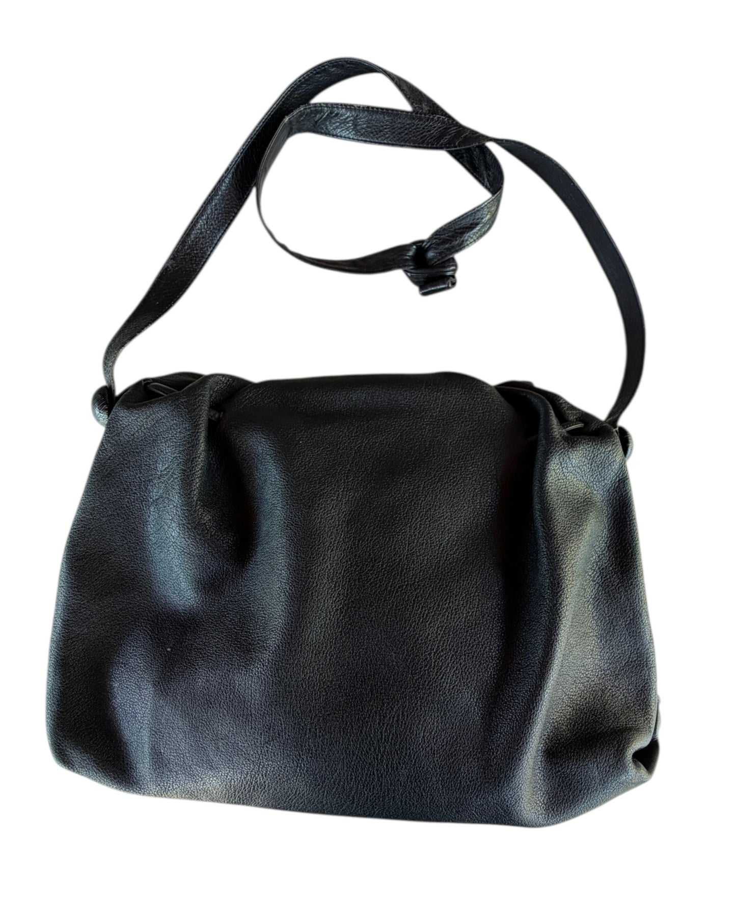1980s MARIPOSA X CARLOS FALCHI LEATHER SLOUCHY BAG