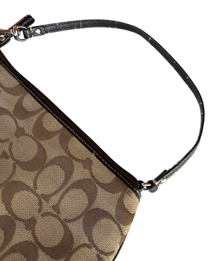 2000S COACH MONOGRAM MINI SHOULDER BAG