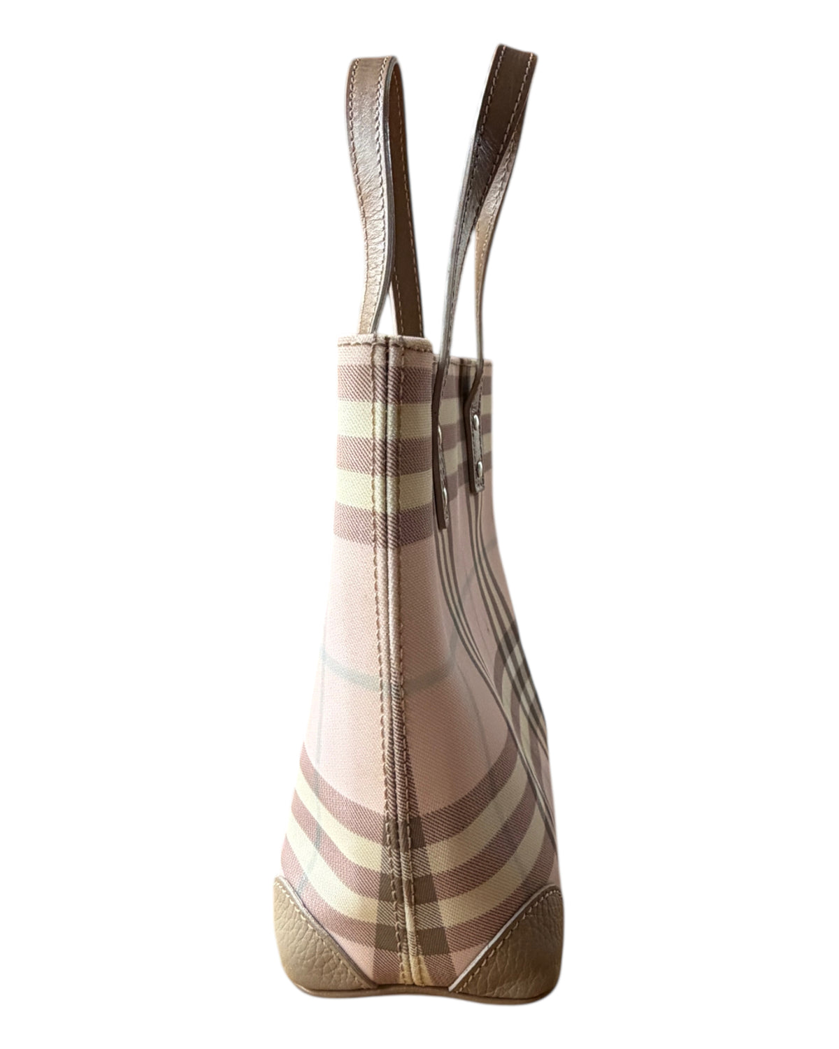 2000S BURBERRY PINK CANDY NOVACHECK MINI TOTE