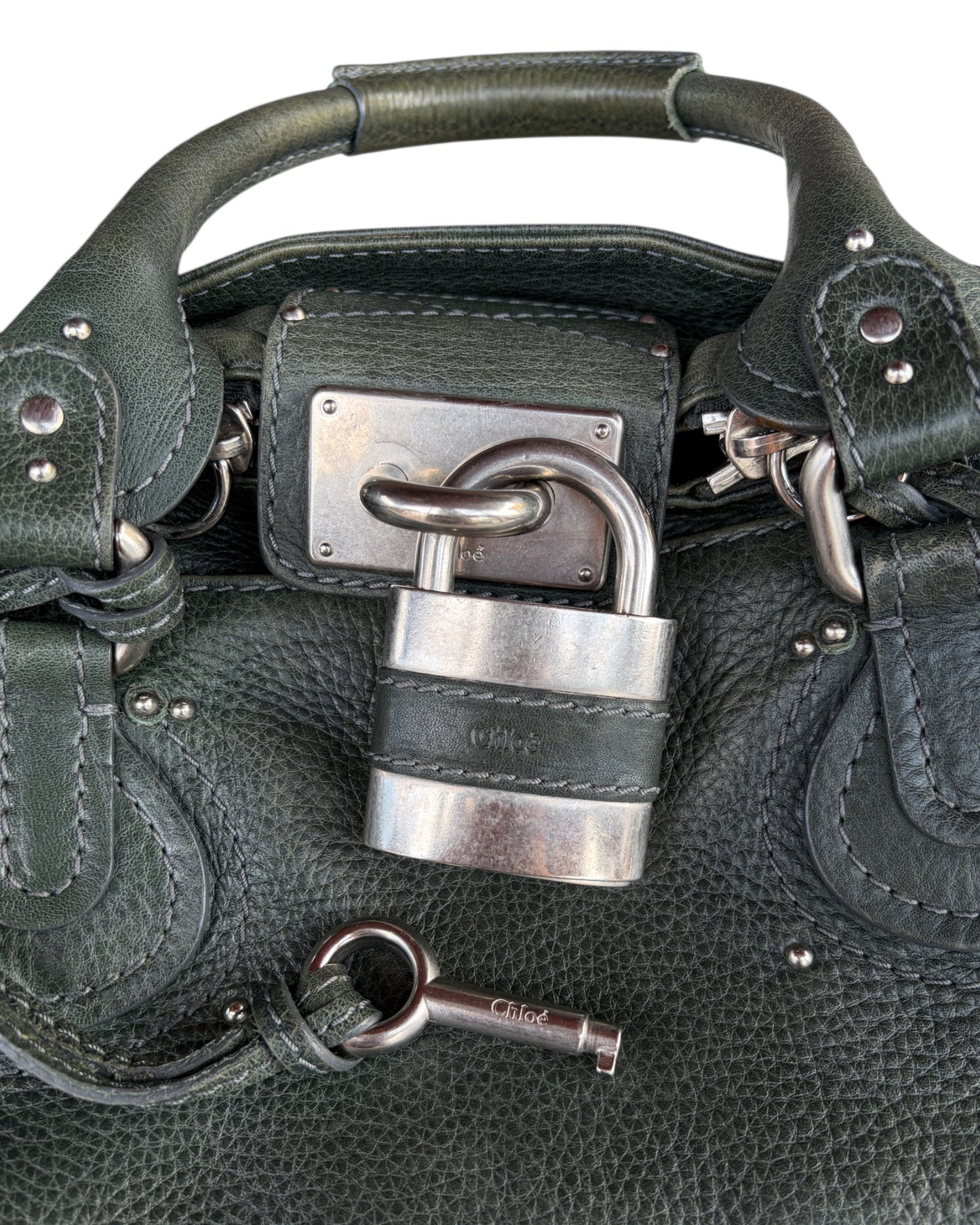 2000S CHLOÉ PADDINGTON LEATHER HANDBAG