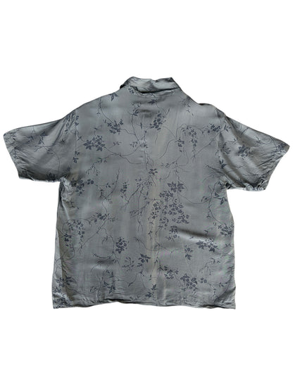 1990s CHICO’S DESIGN FLORAL SILK SHIRT