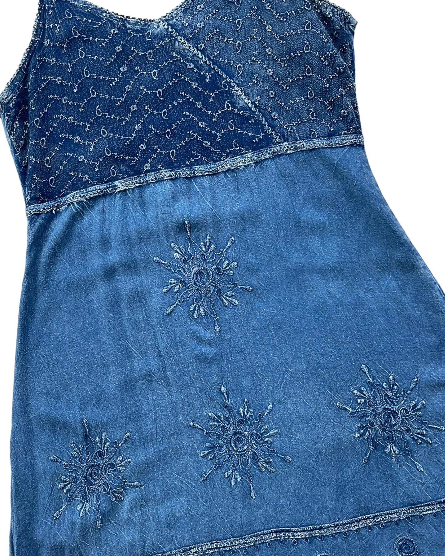 1990S RAYA SUN DENIM DRESS