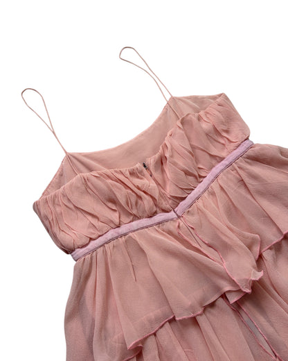 2000S FLOWY SILK DRESS