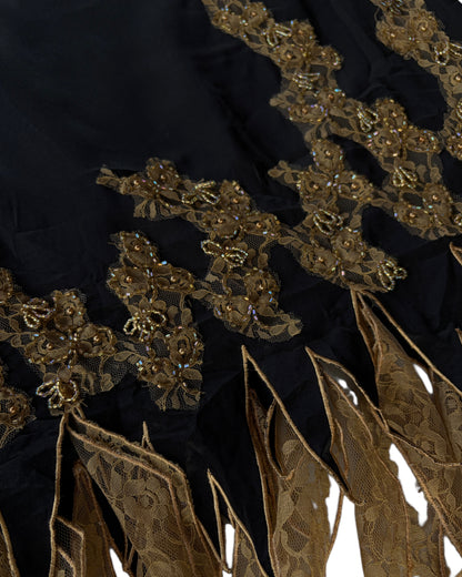 2000S CACHE SILK SKIRT