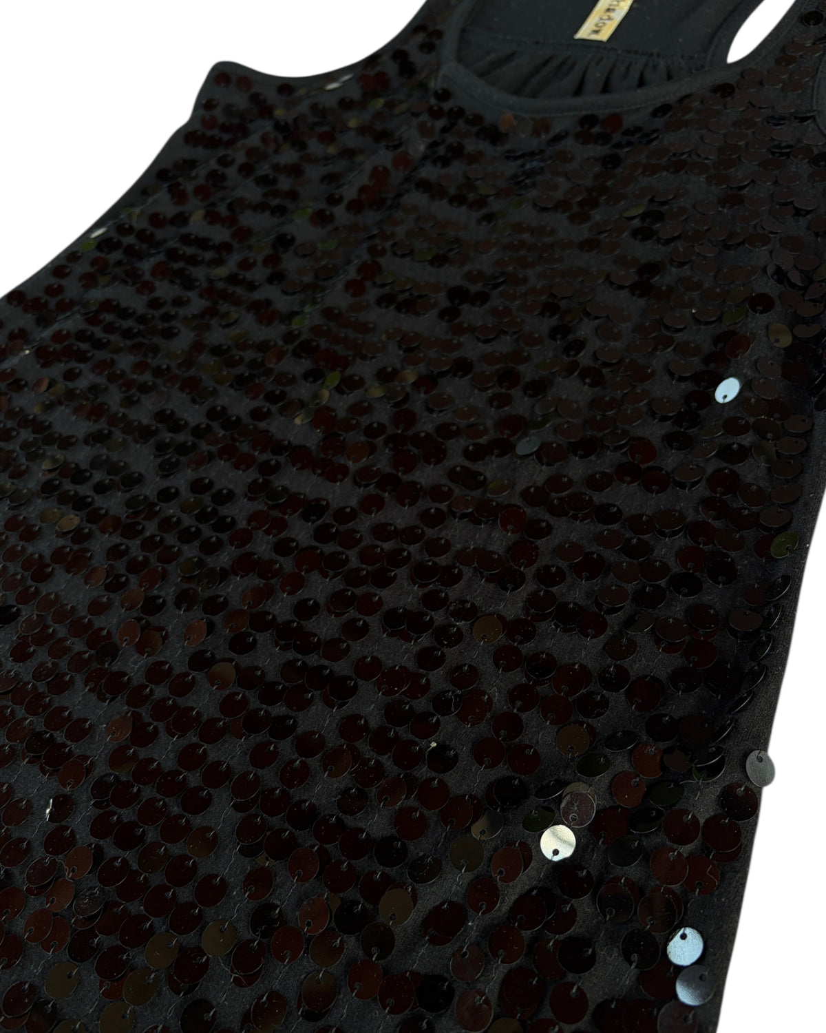 2000S EYESHADOW BLACK SEQUIN TANK