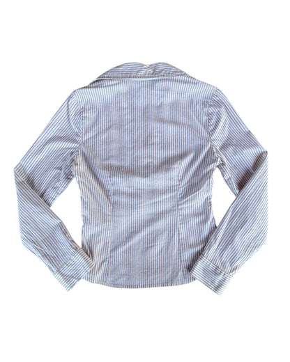2000S NO APT NECESSARY STRIPED WRAP SHIRT