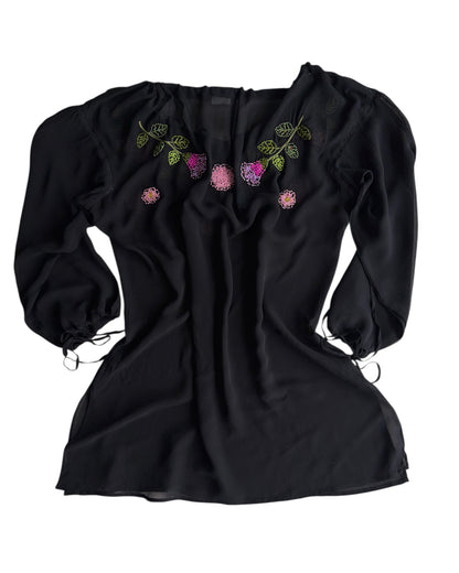2000S GALLIANO SILK BLOUSE