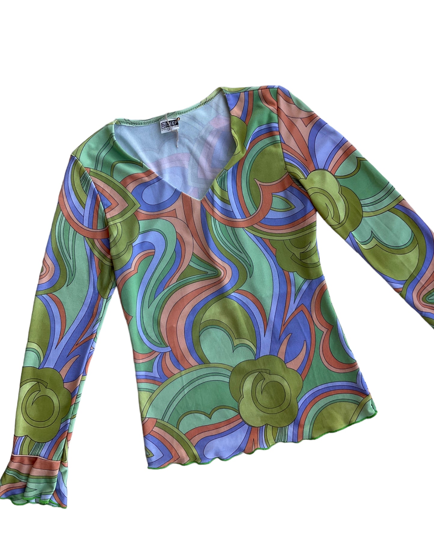 1990S GROOVY MESH TOP