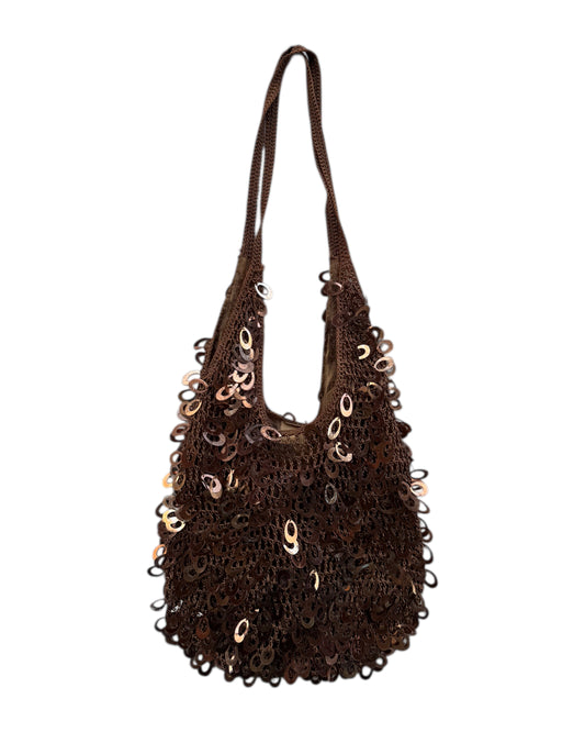 2000’S SEQUIN BROWN BAG