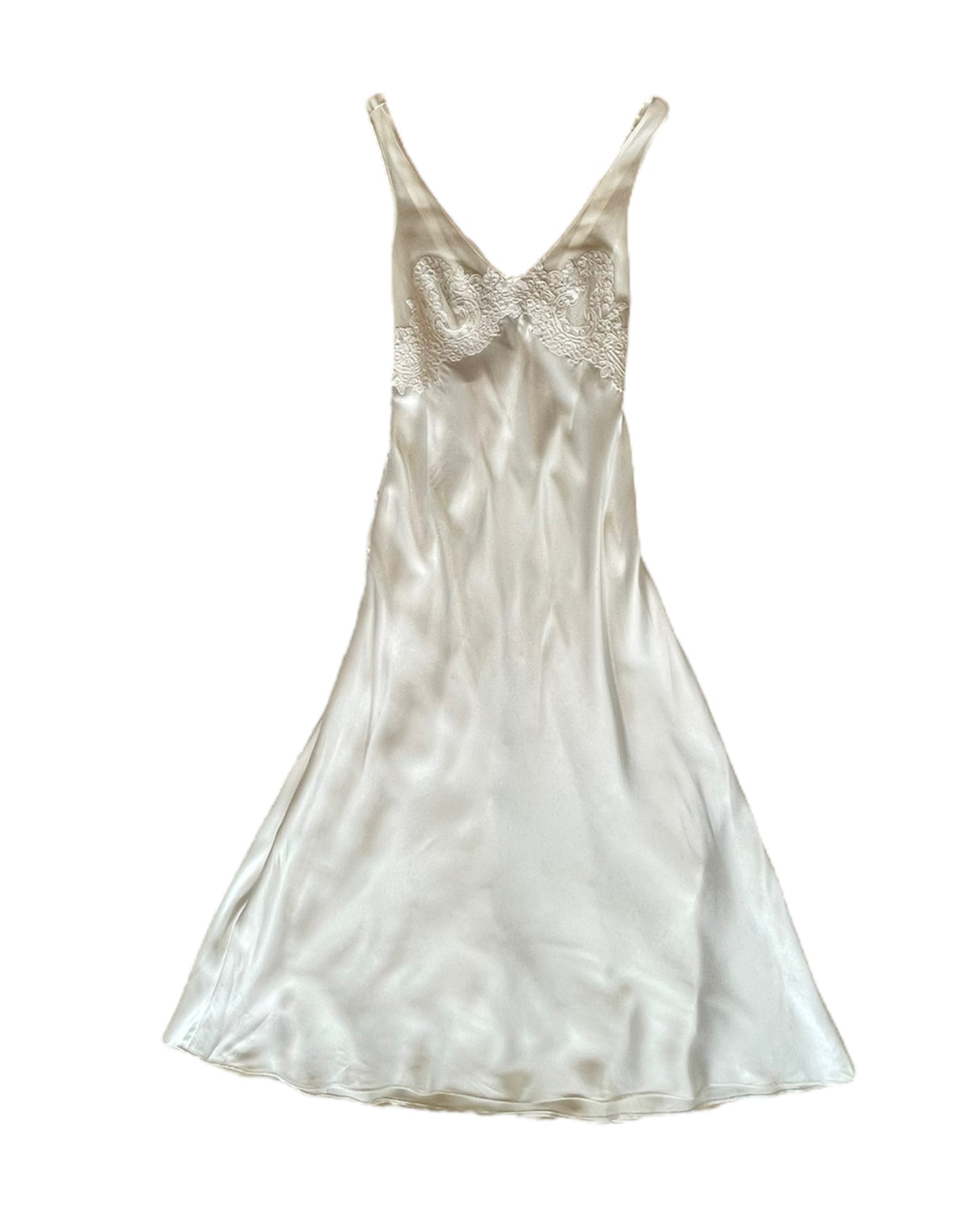 2000S OSCAR DE LA RENTA PINK LABEL SLIP DRESS