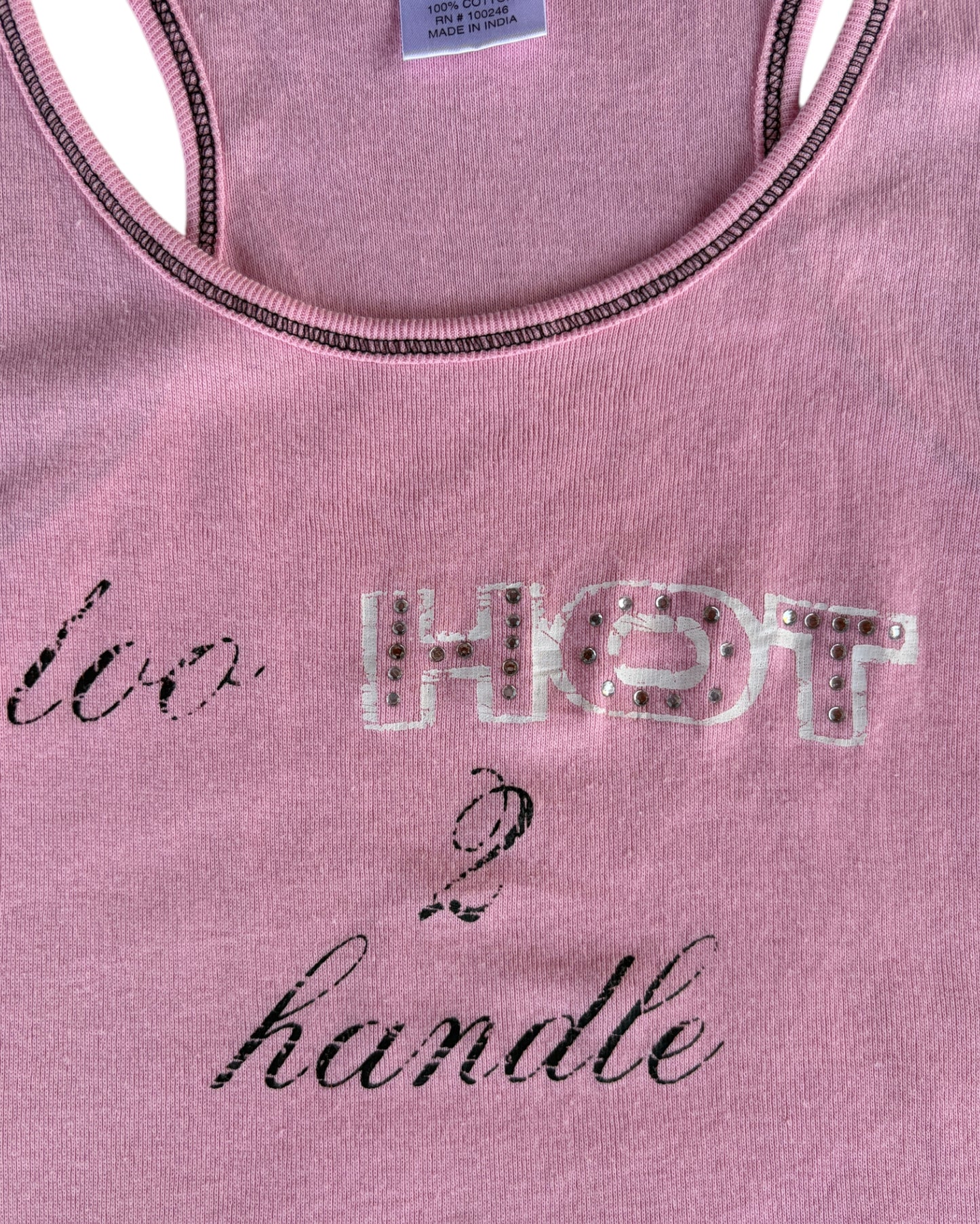 2000S DO NOT DISTURB TOO HOT 2 HANDLE TANK TOP