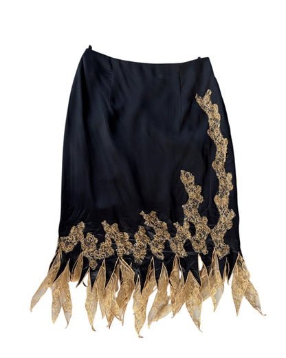 2000S CACHE SILK SKIRT