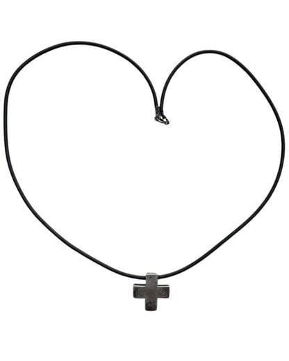 2000S SILVER CROSS NECKLACE